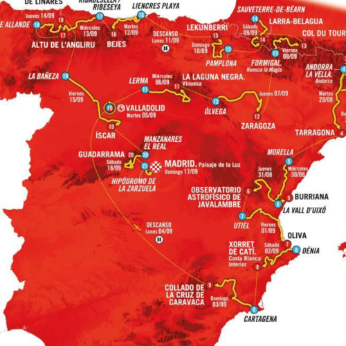 Vuelta a Espana útvonal