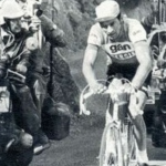 Raymond Poulidor a Pla d'Adet emelkedőjén az 1974-es Tour de France -on.