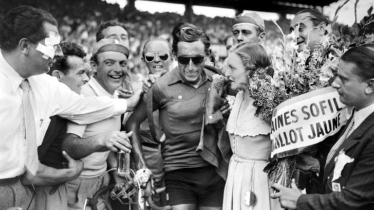 Fausto Coppi az 1949-es Tour de France győzelmekor
